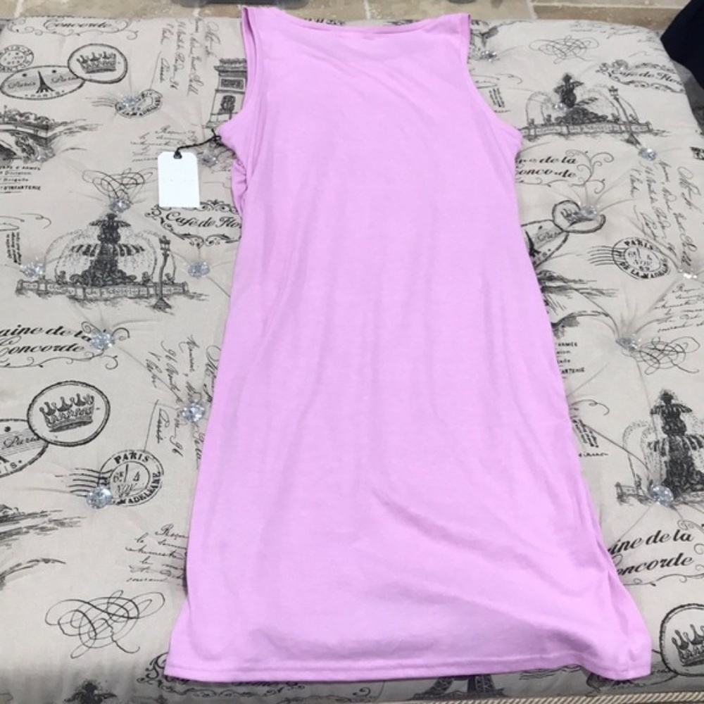 Leith Ruched Bodycon Tank Dress - Picture 3 of 7